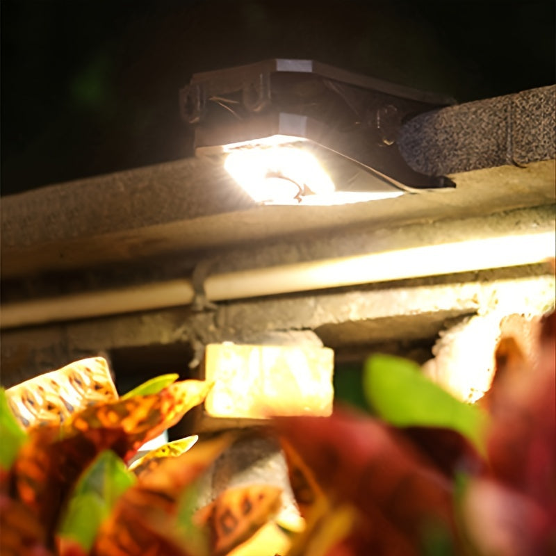 Outdoor Solar Motion Sensor Light with 45 LEDs 1500mAh Battery Clip-On for Porch Patio Garage