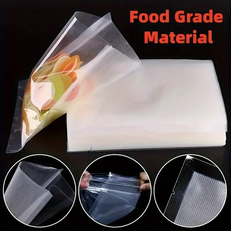 Vacuum Sealer Bags Food Preservation Storage Durable Plastic 100 Pack