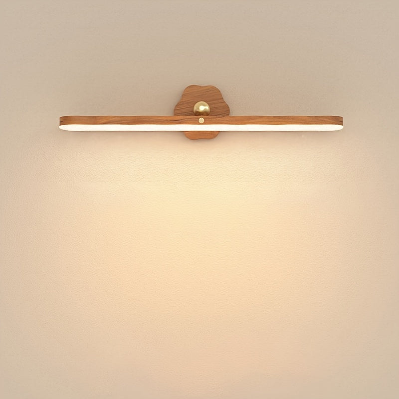 LED Wall Light with Adjustable 360° Rotation Touch Control USB Charging Magnetic Wall Mount for Makeup