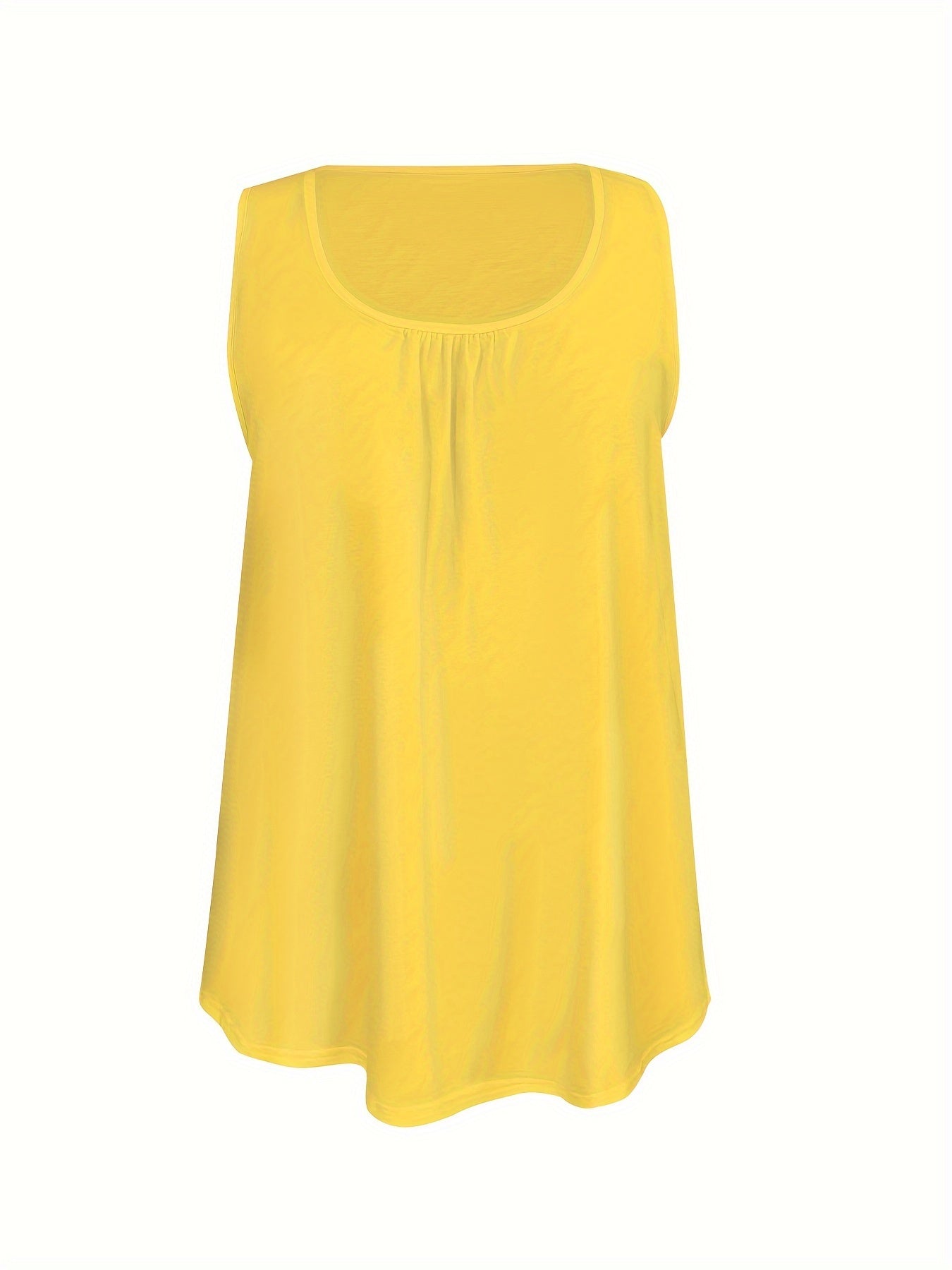 Girls Solid Color Pleated Vest Fashion Top