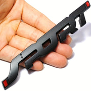 Calcomanía de coche con símbolo deportivo 3D metálico unisex, resistente al agua