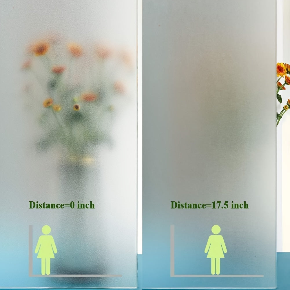 PVC Window Privacy Film Frosted Static Cling Sun and Heat Control for Home