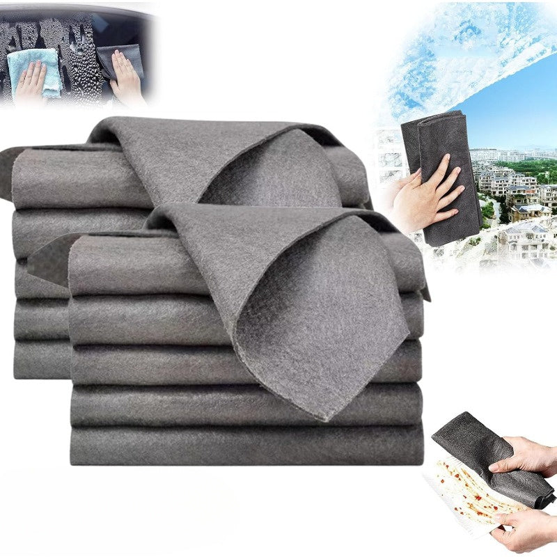 10 ta toza iz qoldirmaydigan mikroto'qimalar to'plami derazalar, shisha, oshxona, hammom, avtomobil, yashash xonasi uchun - Memorialw brendi, to'quv sehrli artishlar, 30x30 sm