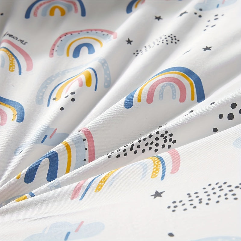 Kids Travel Bed Portable Foldable Washable with Anti-Pressure Cotton and Removable Pillow