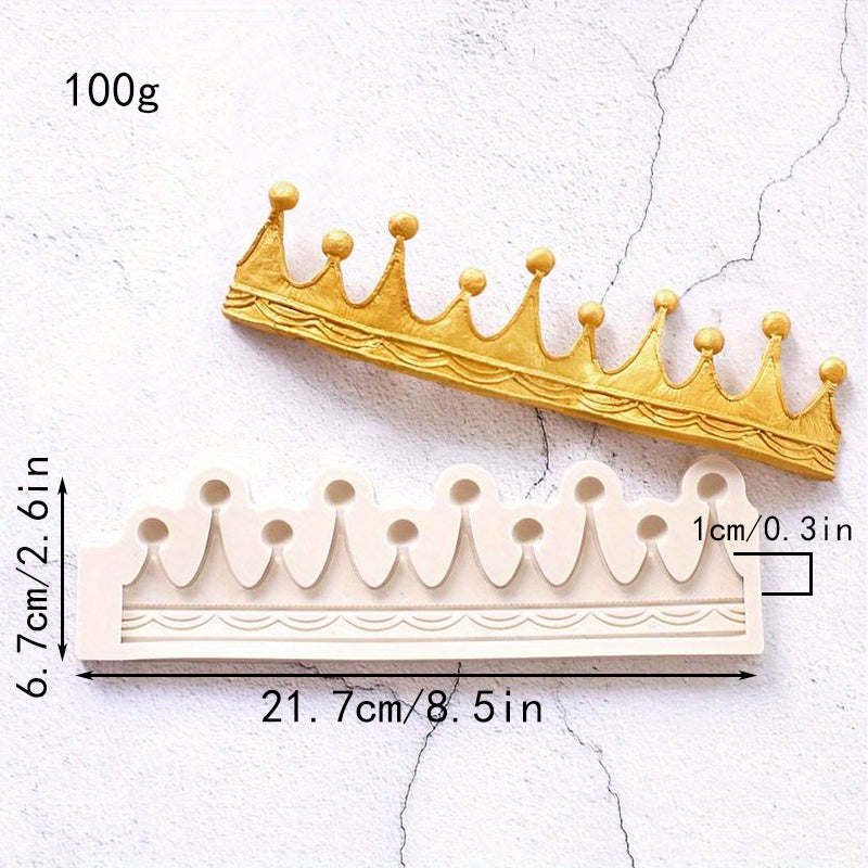 Kawaii Crown Chocolate Mold Silicone for Candies Fondants and Biscuits