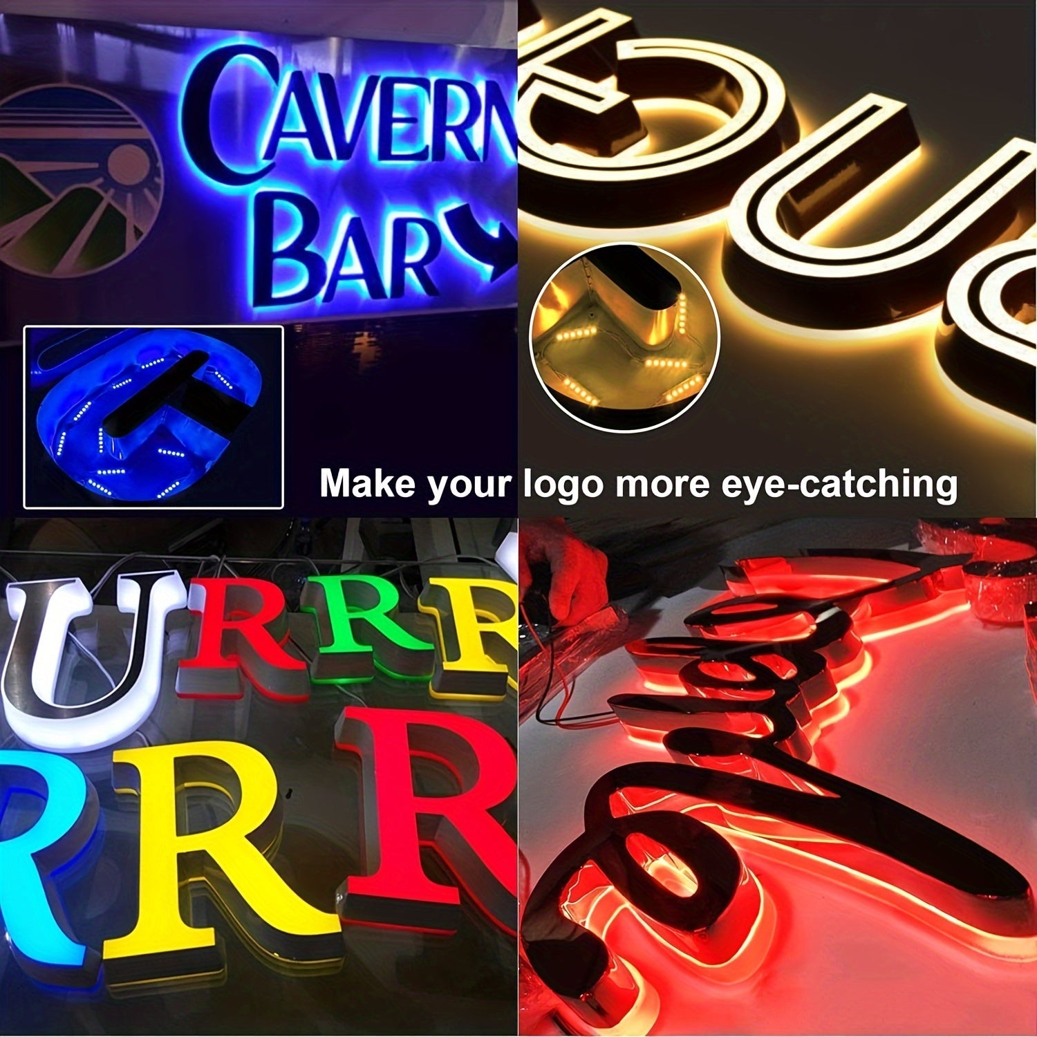 Kit de 20 piezas de módulos LED 2835 con cinta IT para señalización con letras en canal