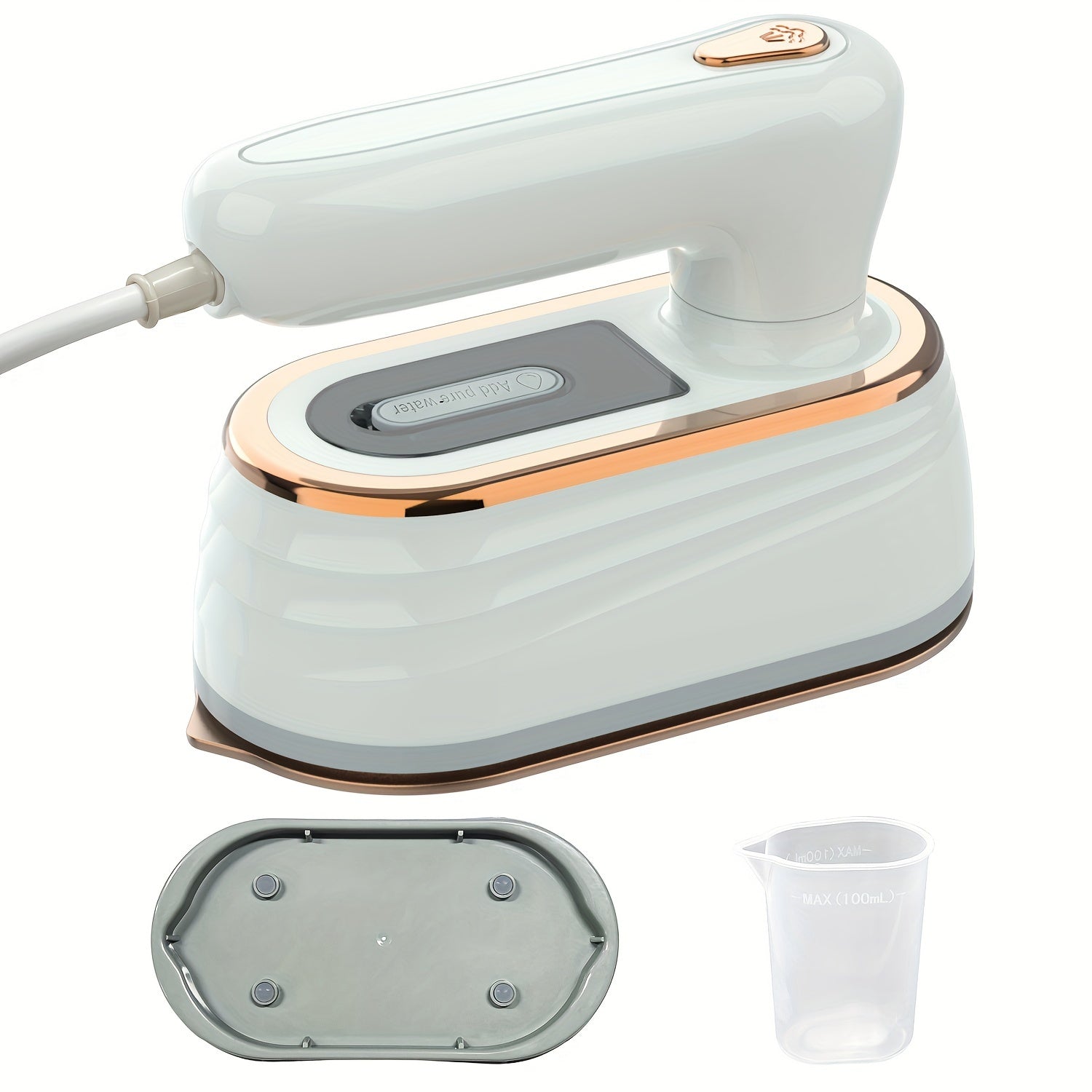 1200W Handheld Garment Steamer Iron with Large Soleplate for Home and Travel European Plug