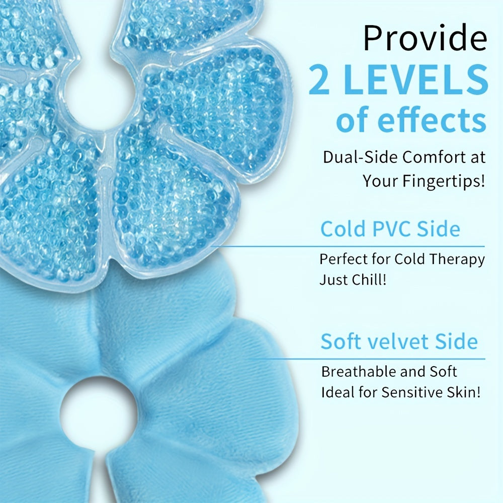 Set of 2 Hot Cold Breast Pads for Nursing Mothers PVC Breastfeeding Support