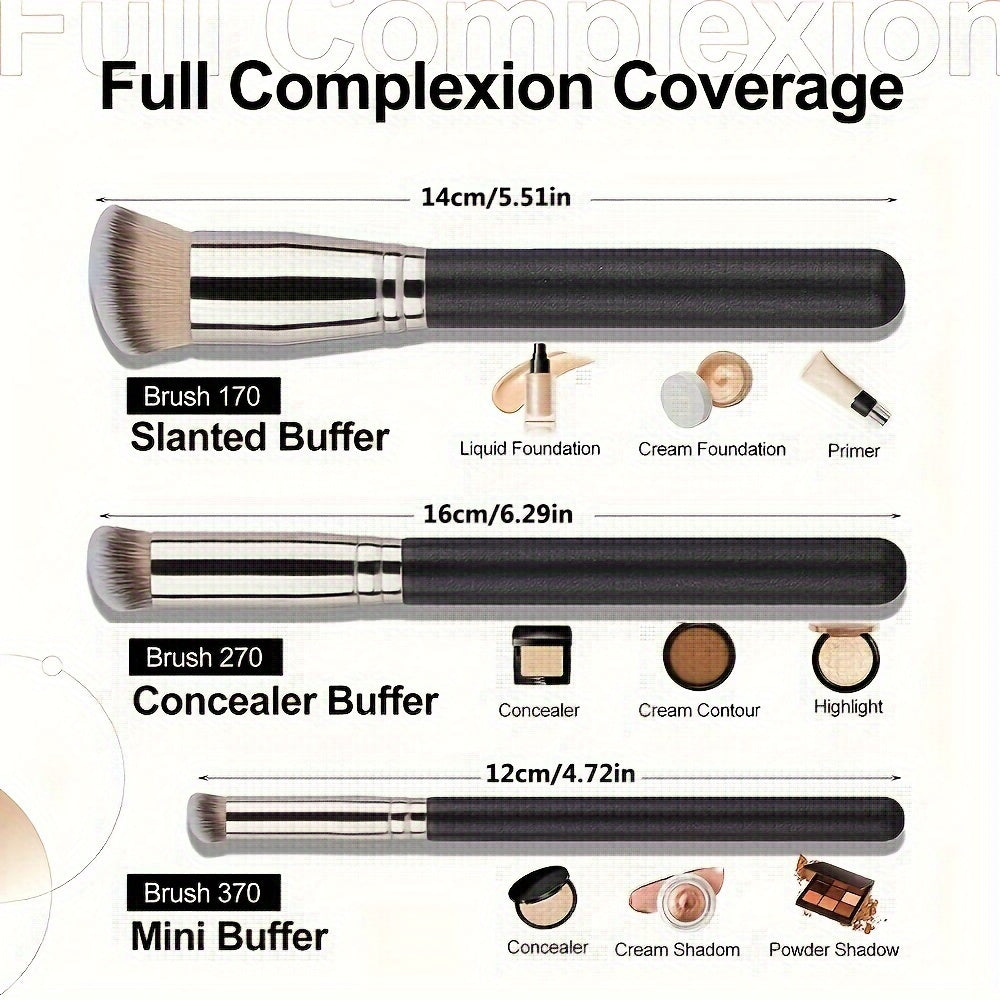 Women Foundation Concealer Brushes Set for Contouring BB Cream Makeup