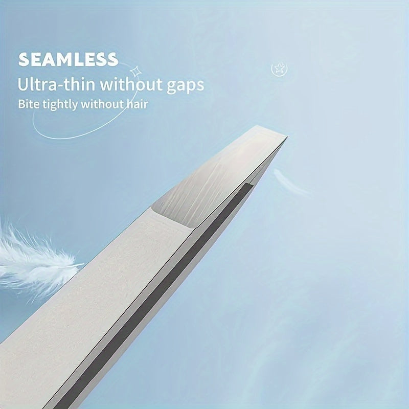 Professional Stainless Steel Eyebrow Tweezers for Facial and Ingrown Hair Removal