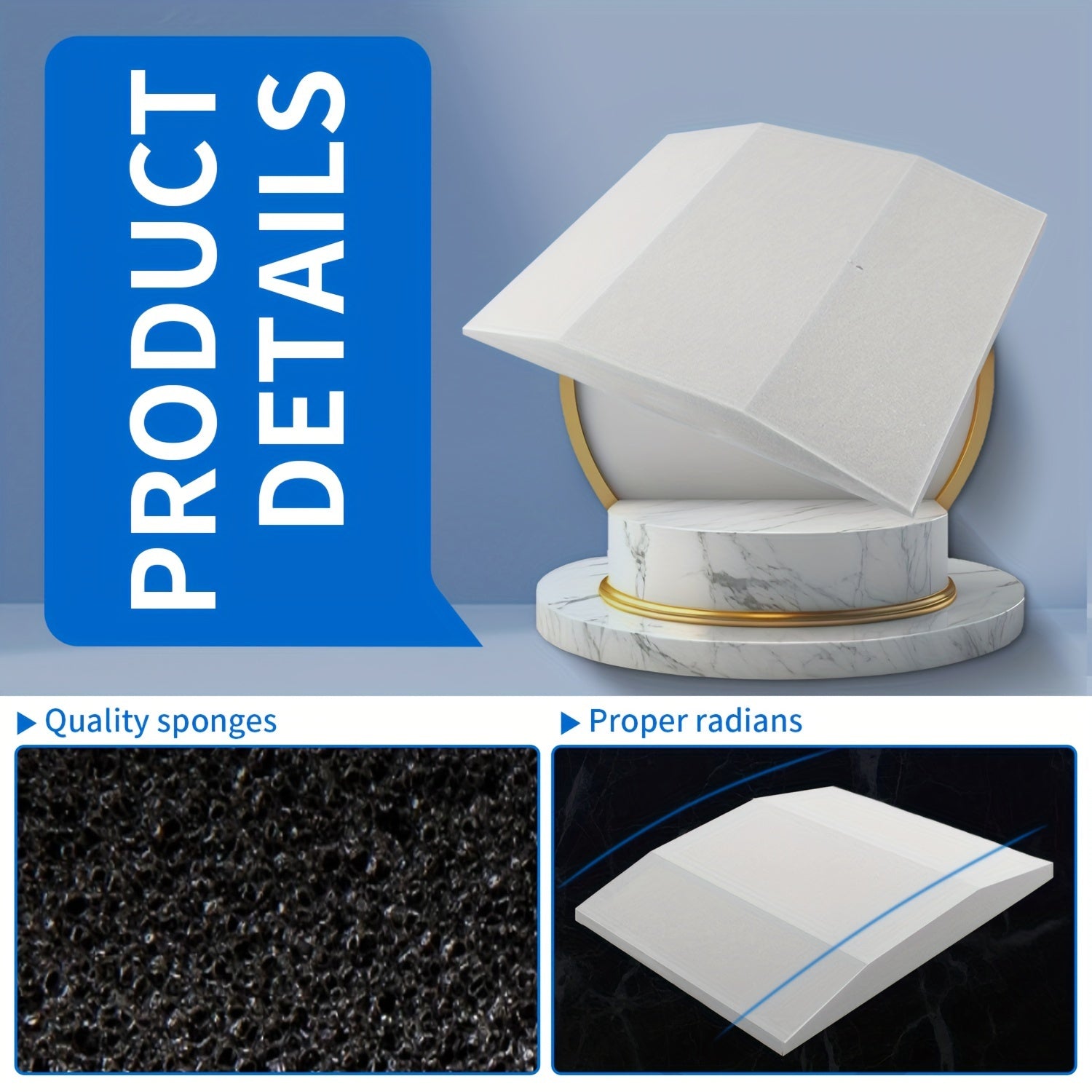 Подушка-опора для диванных подушек из высокоплотной пены 50,8x50,8 см для диванов и кресел-любовников