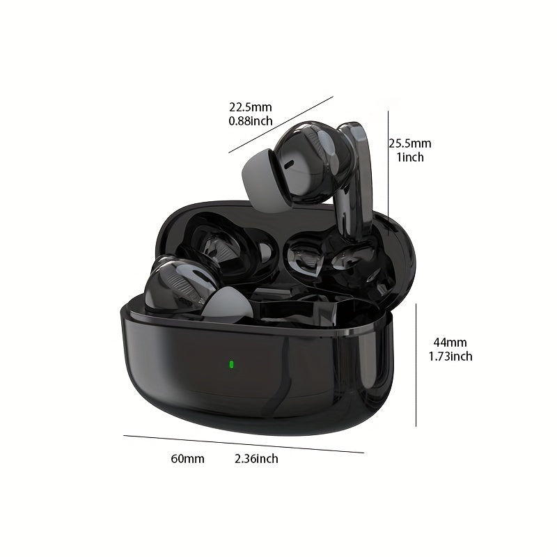 Беспроводные наушники TWS с эргономичным дизайном для комфорта, HIFI звук, Dolby бас, ACC стерео HD вызовы, совместимы с Android/iPhone, идеально подходят для любителей спорта и музыки.
