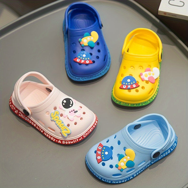 Boys' All-Season Lightweight EVA Cartoon Clogs and Mules for Casual Wear