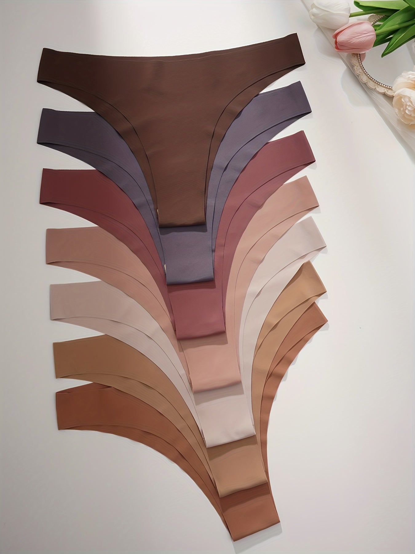 Women's Seamless Multi-Colored Bikini Briefs for Sports and Activewear