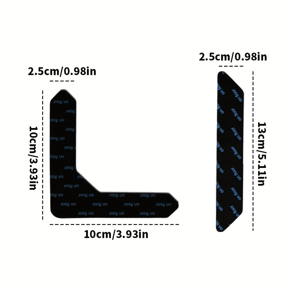 Non-Slip Carpet Grippers Set of 6 or 12 Reusable Plastic Rug Stickers for Indoor Use
