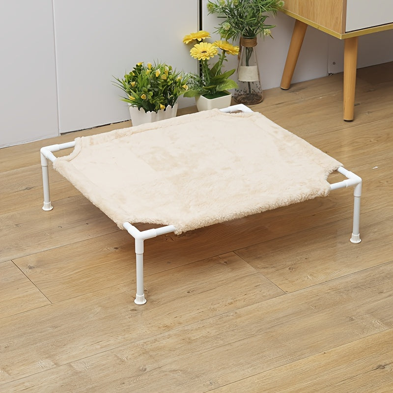 Cama hamaca para gatos con estructura metálica, desmontable, a prueba de humedad y lavable