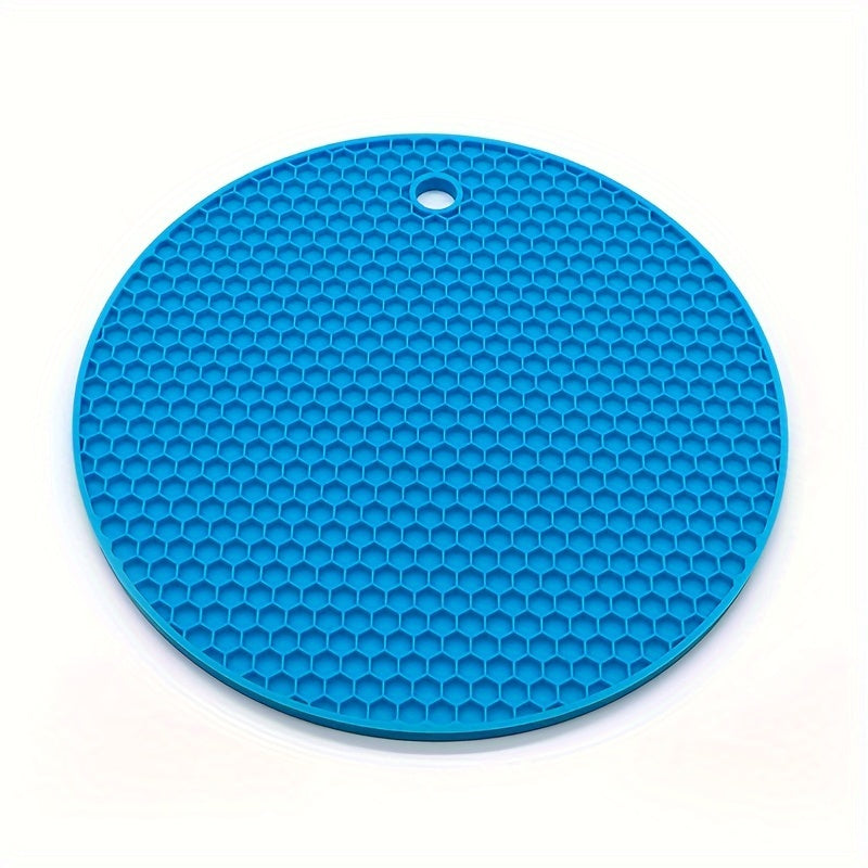 Round Heat Insulation Placemats Non-Slip Cup Coasters Pot Pads for Kitchen