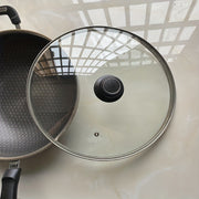 Tapa de utensilios de vidrio versátil para cocinar, compatible con todas las ollas, vidrio templado, fondo plano