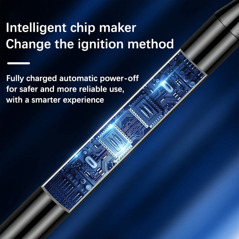 Rechargeable USB Arc Lighter Black Windproof Outdoor Indoor Candle Cooking