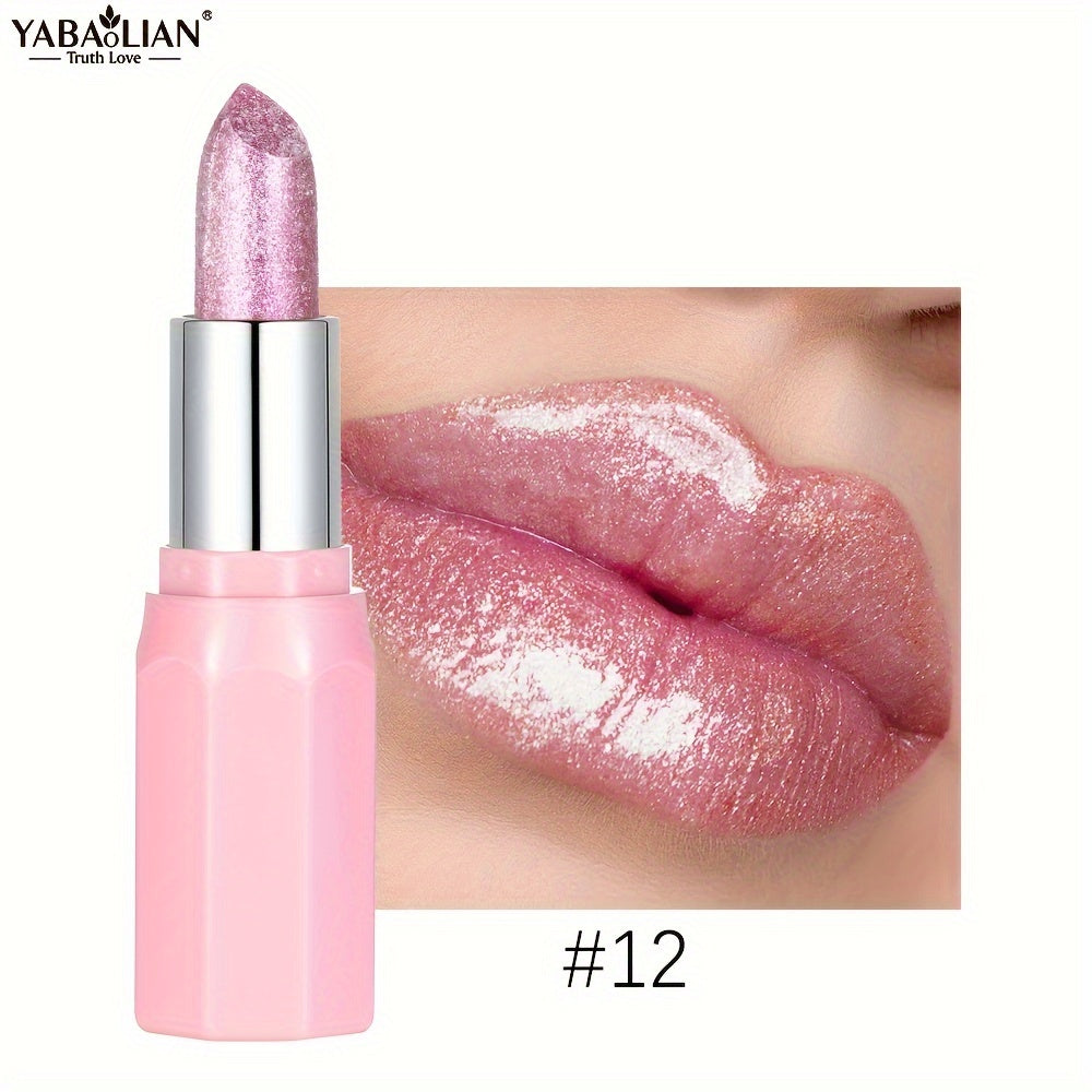 Блестящая шиммерная помада для губ, стойкая, водостойкая, оранжево-розовая, для вечеринок