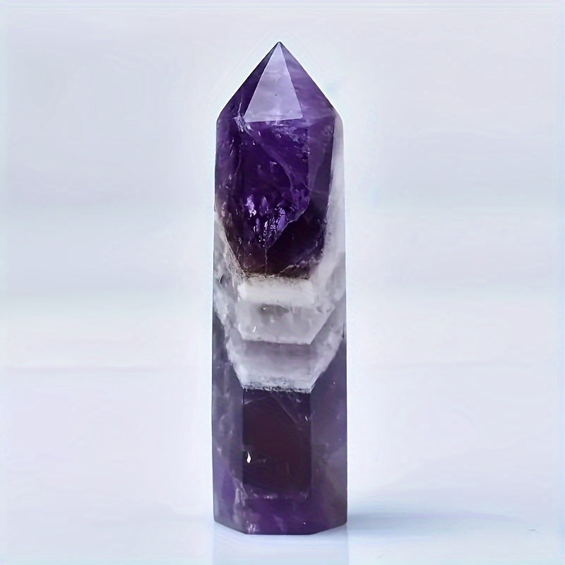 Amethyst Kristalli Obelisk Qalam Uchi Minerali Namuna Sogʻishtirish va Dekor uchun