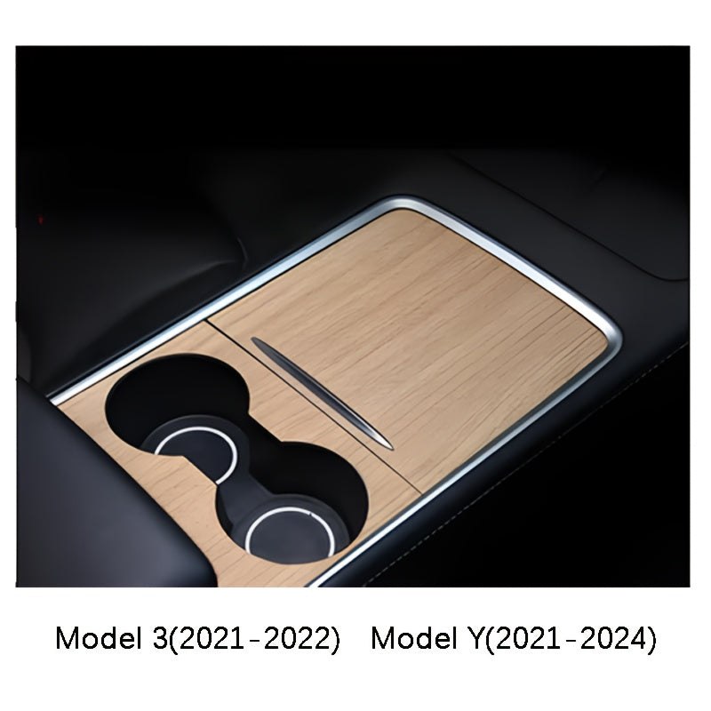 Avtomobil ichki markaz konsoli qoplamasi karbon tolasi yog'och to'qimalari chizishga qarshi