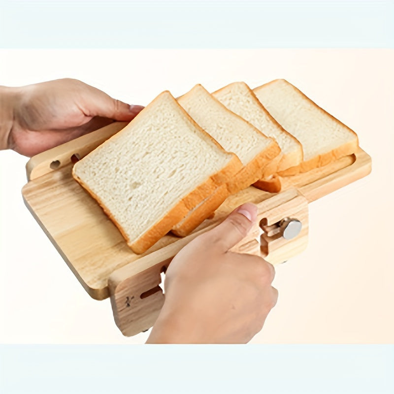 Yog'ochdan yasalgan ko'p funksiyali non kesish asbobi - Uy va restoran uchun ajoyib, ichki saqlash bilan qulay oshxona non kesgichi, pishirishni sevuvchilar uchun ideal