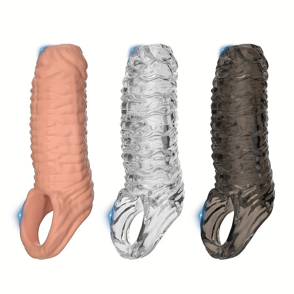 Men Soft TPE Penis Cover Reusable Sex Toy for Men