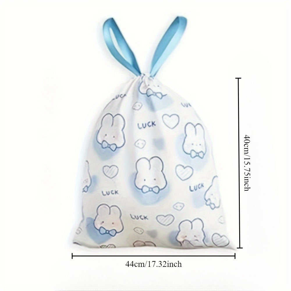 Multfilm chizilgan chiziqli axlat sumkalar 44.96x29.97cm, Uy, oshxona, hammom uchun plastik chiqindi sumkalar