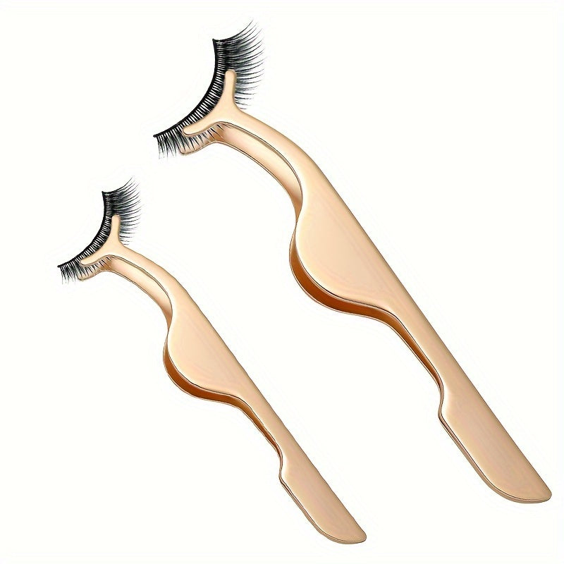 Rizador de pestañas y pinzas para cejas de acero inoxidable para mujer - pulgadas de largo