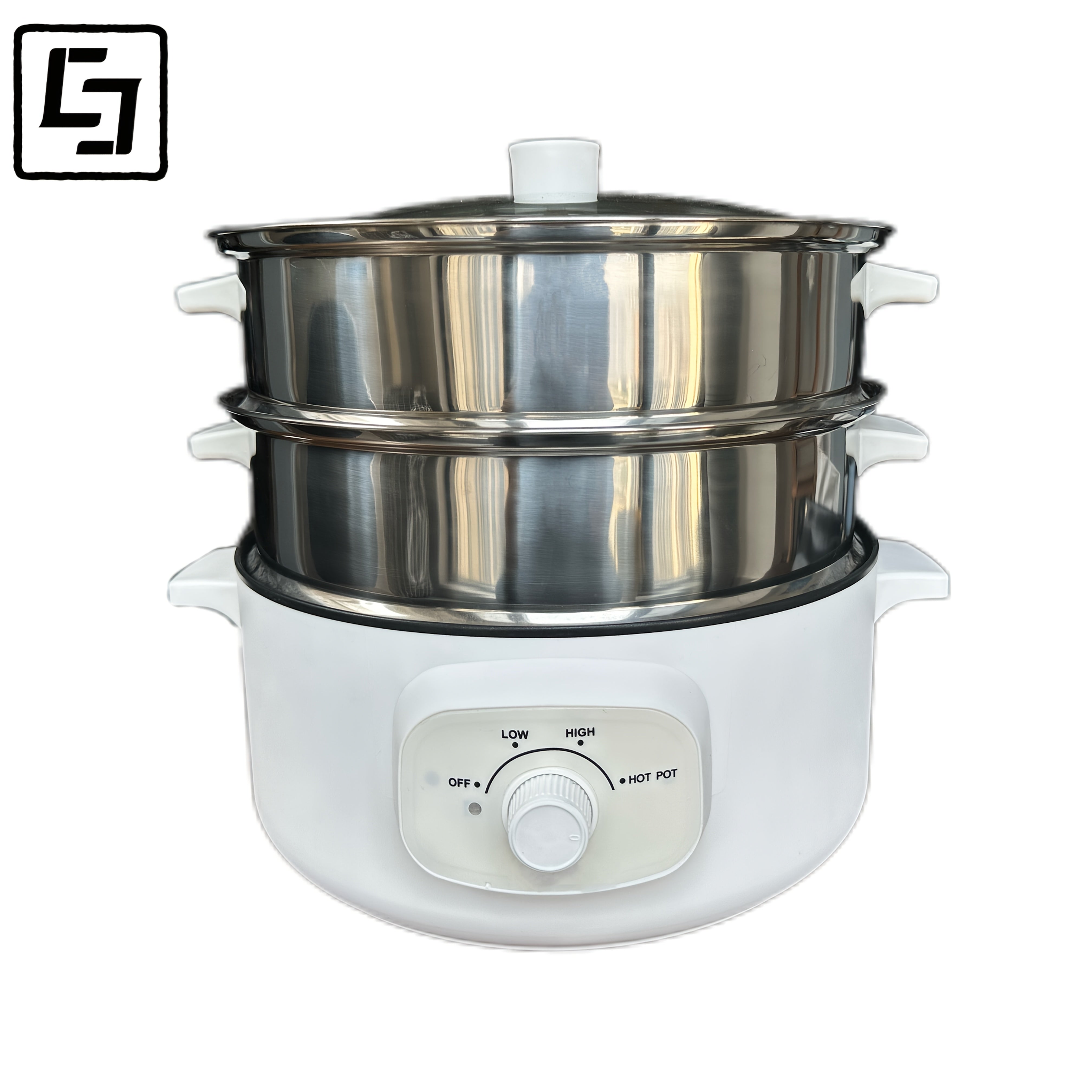 Электроготовка с тремя слоями длиной 32 см с нержавеющими паровыми корзинами для дома, автодома, офиса