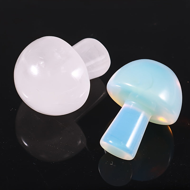 Juego de 20/30/50 piedras de chakra de hongo talladas a mano para decoración del hogar y manualidades