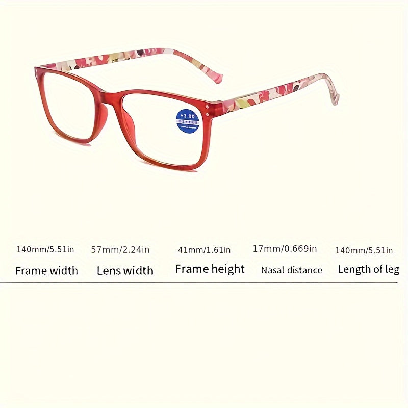 2 ta to'plam Kvadrat o'qish ko'zoynaklari, Erkaklar va Ayollar uchun Ko'k Nurni Blokirovka Qiluvchi Radiatsiya Himoyasi