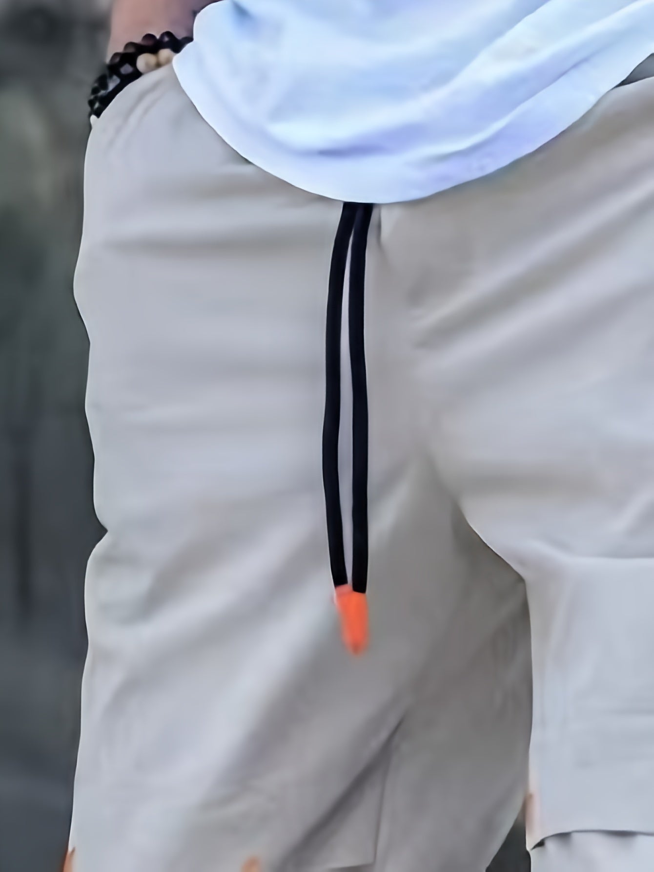 Men's Polyester Woven Joggers with Alphabet Print Regular Fit All-Season