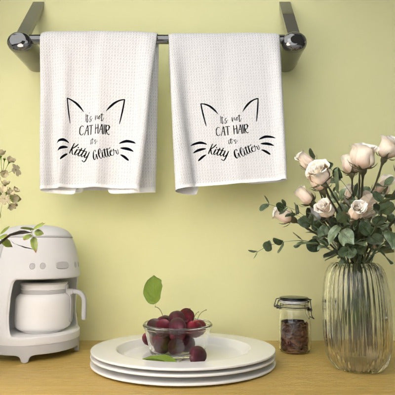Set of 2 Cat Hair Removal Towels, Soft Polyester, 45.72x66.04 cm, Machine Washable