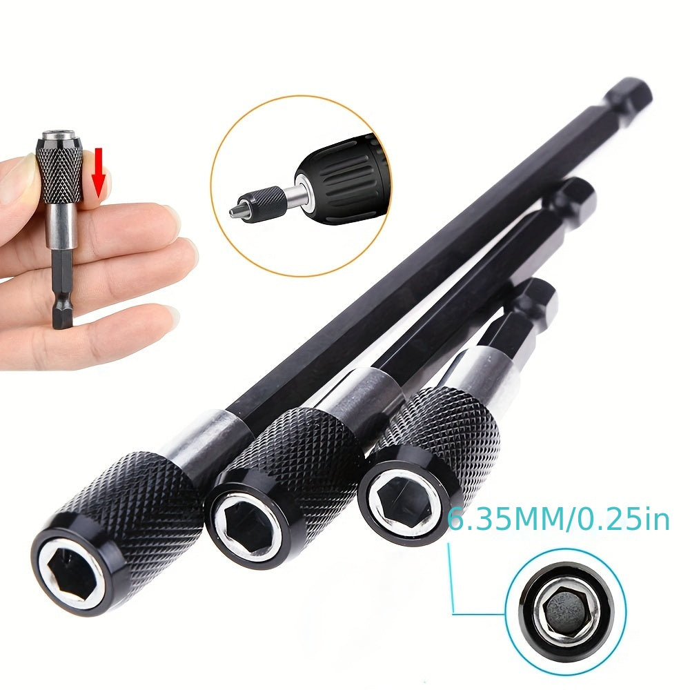 Destornillador universal de acero cromo vanadio con adaptador hexagonal de extensión 3 en 1
