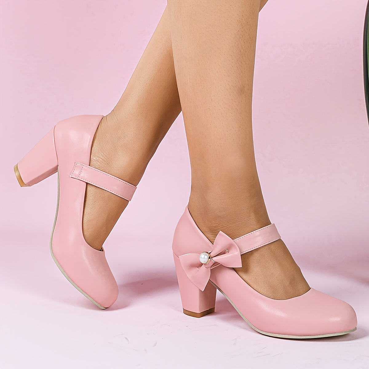 Women's Ballet Flats Faux Leather with Bow Non-Slip Sole for Wedding and Casual