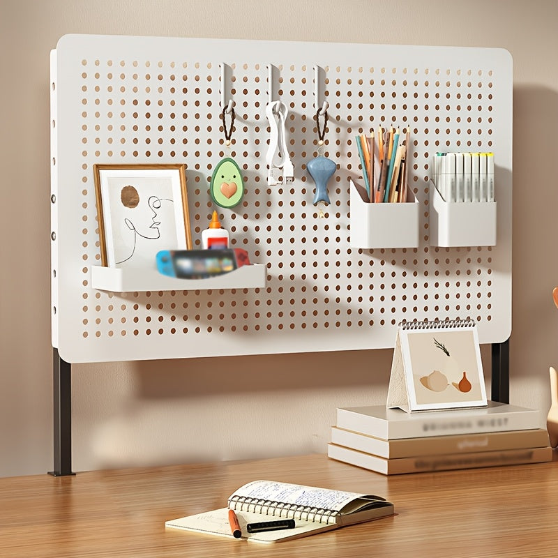 Расширяемый офисный органайзер для стола с верхом из искусственной кожи, регулируемой по высоте полкой для хранения, панелью для уединения