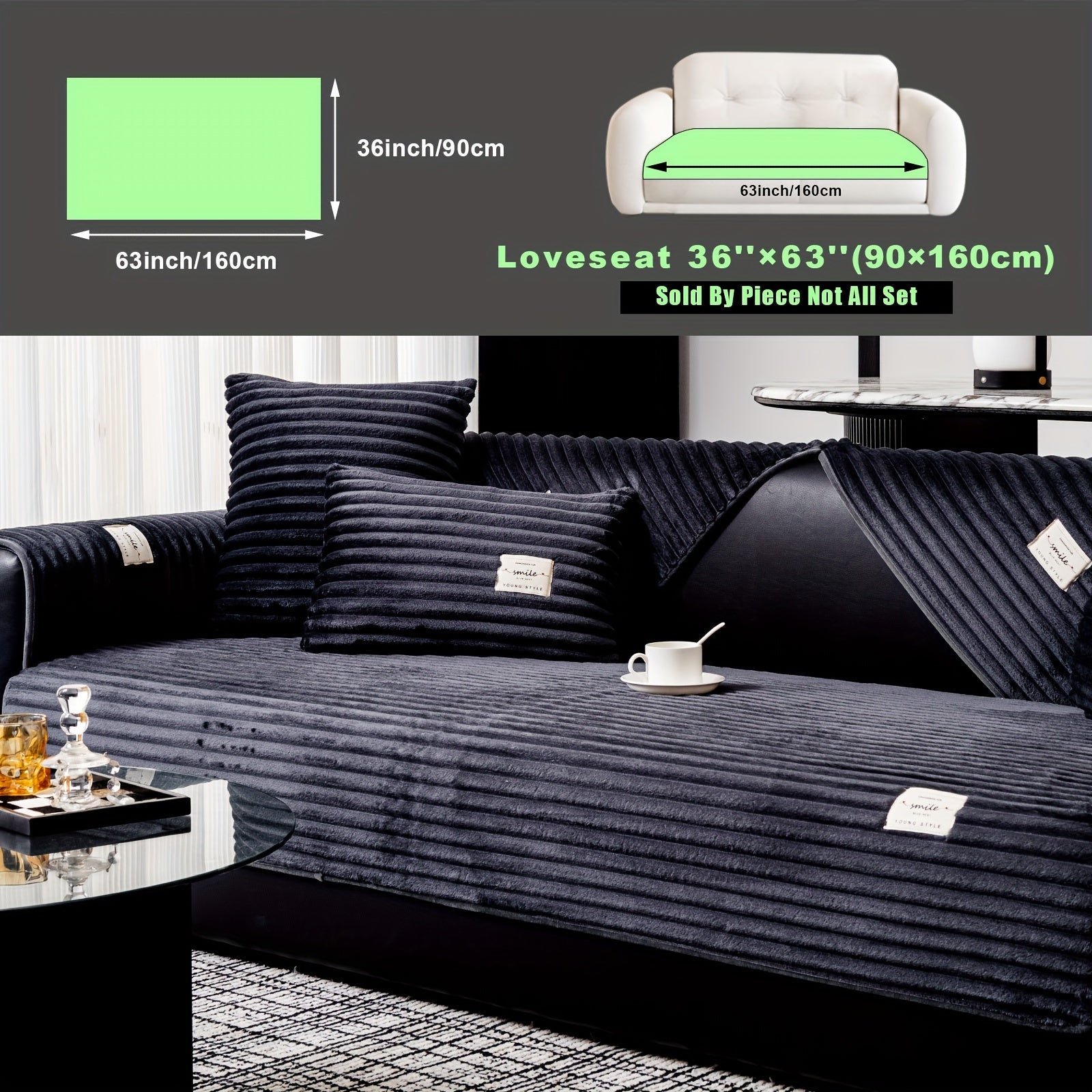 Плюшевый чехол на диван из бархата, противоскользящий, для домашних животных, моющийся в машине, современный стиль, все размеры