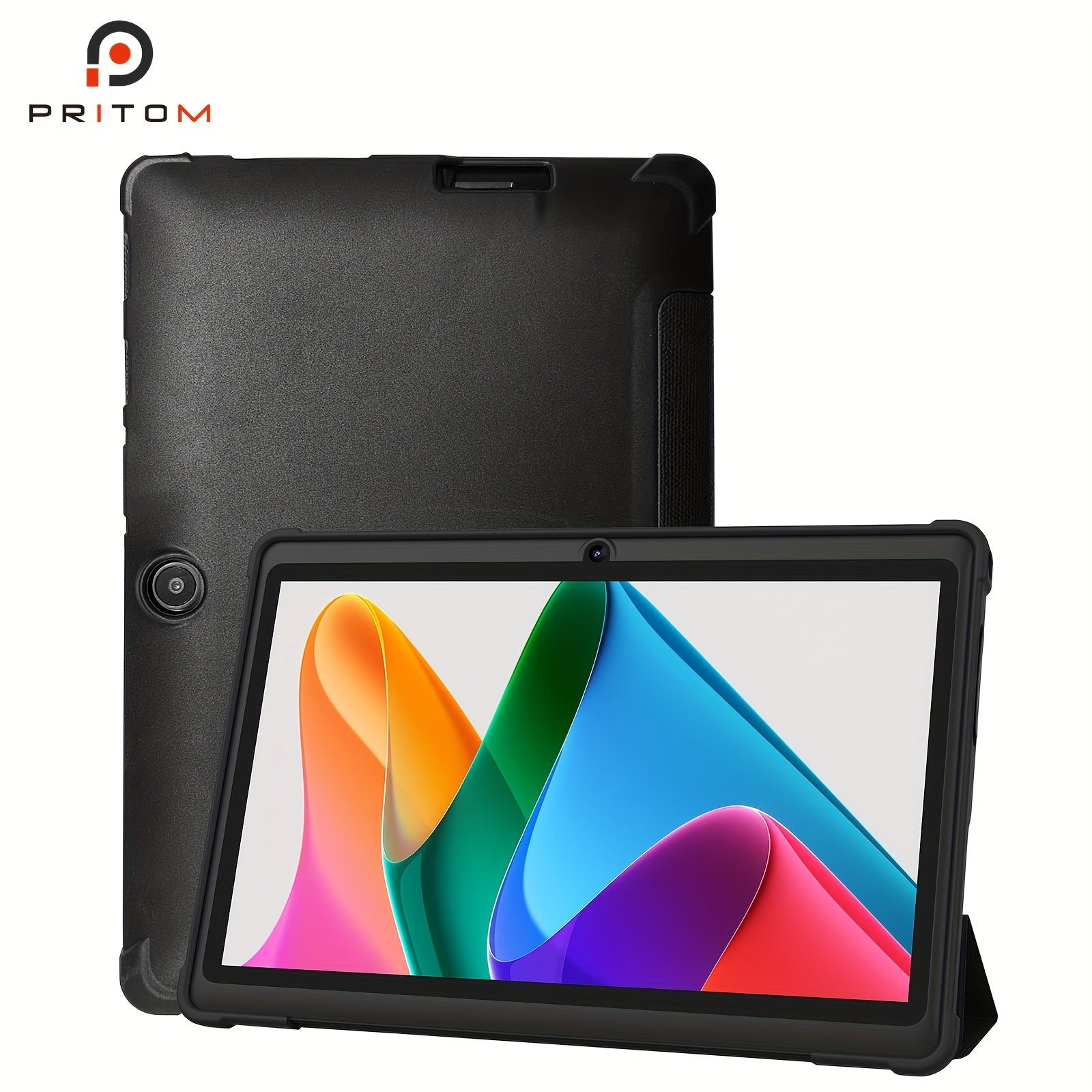 7-Inch Android 13 Tablet with 4GB RAM, 32GB Storage, HD IPS Display, Dual Cameras, Dual Wi-Fi, Protective Case