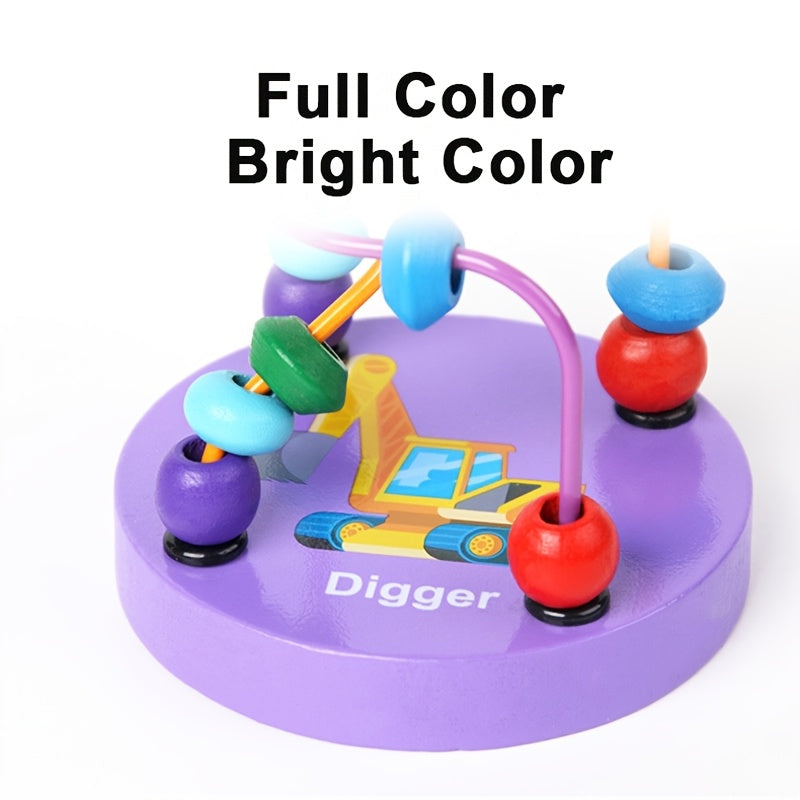 Wooden Bird Bead Maze Toy for Parrots, Parakeets and Lovebirds