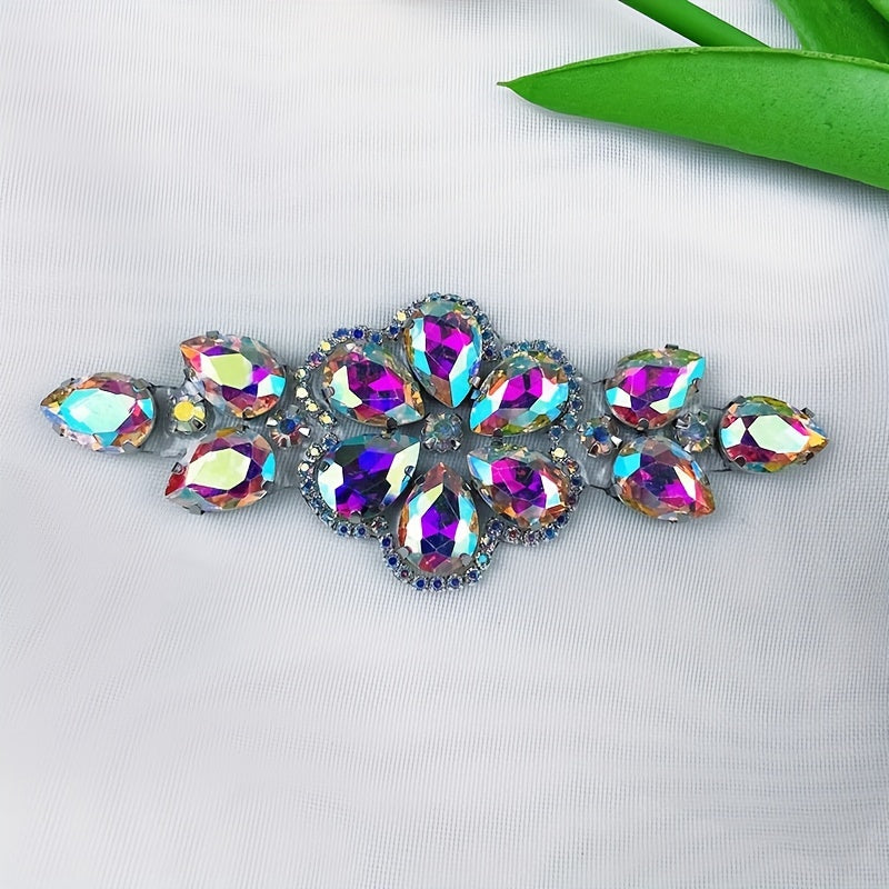 DIY Rhinestone Applique for Shoes and Wedding Gowns with Adhesive Backing