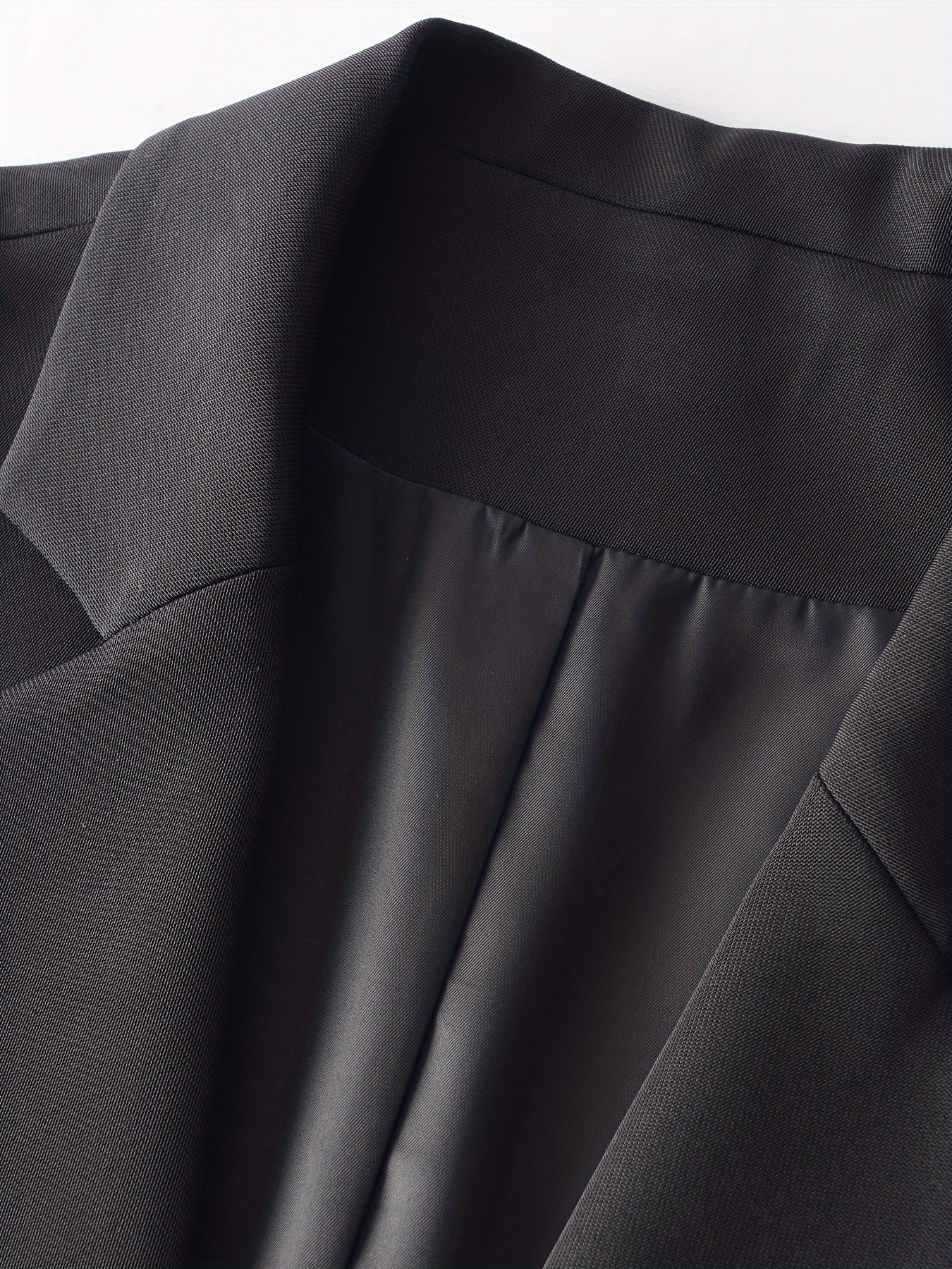 Women's Polyester Blazer Jacket with Western Lapel for Office and Daily Wear