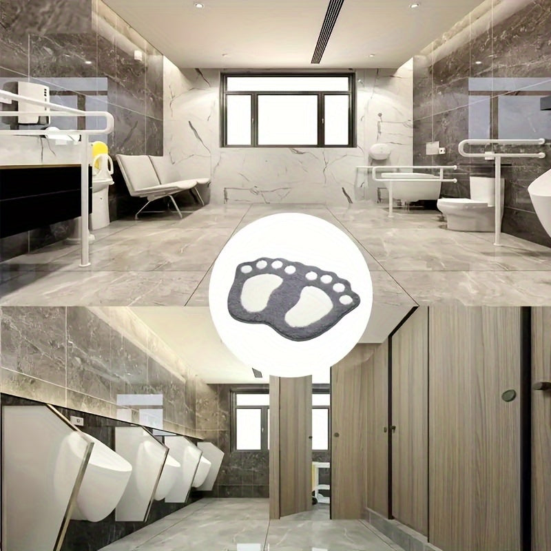 Paw Print Bathroom Floor Mat Absorbent Non-Slip Kitchen Rug for Bathroom Bedroom