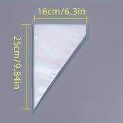 100 ta tort bezash uchun sumkalar to'plami, bardoshli plastmassa, oziq-ovqat uchun xavfsiz