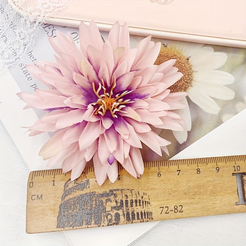 Artificial Flowers Crab Claw Chrysanthemum Simulation Flowers 7.5cm for DIY Crafts Weddings and Decorations