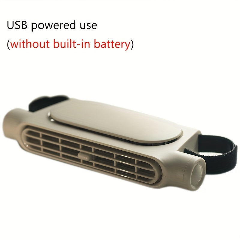 Compact USB Car Seat Fan 3-Speed Quiet Mount for Travel and Comfort