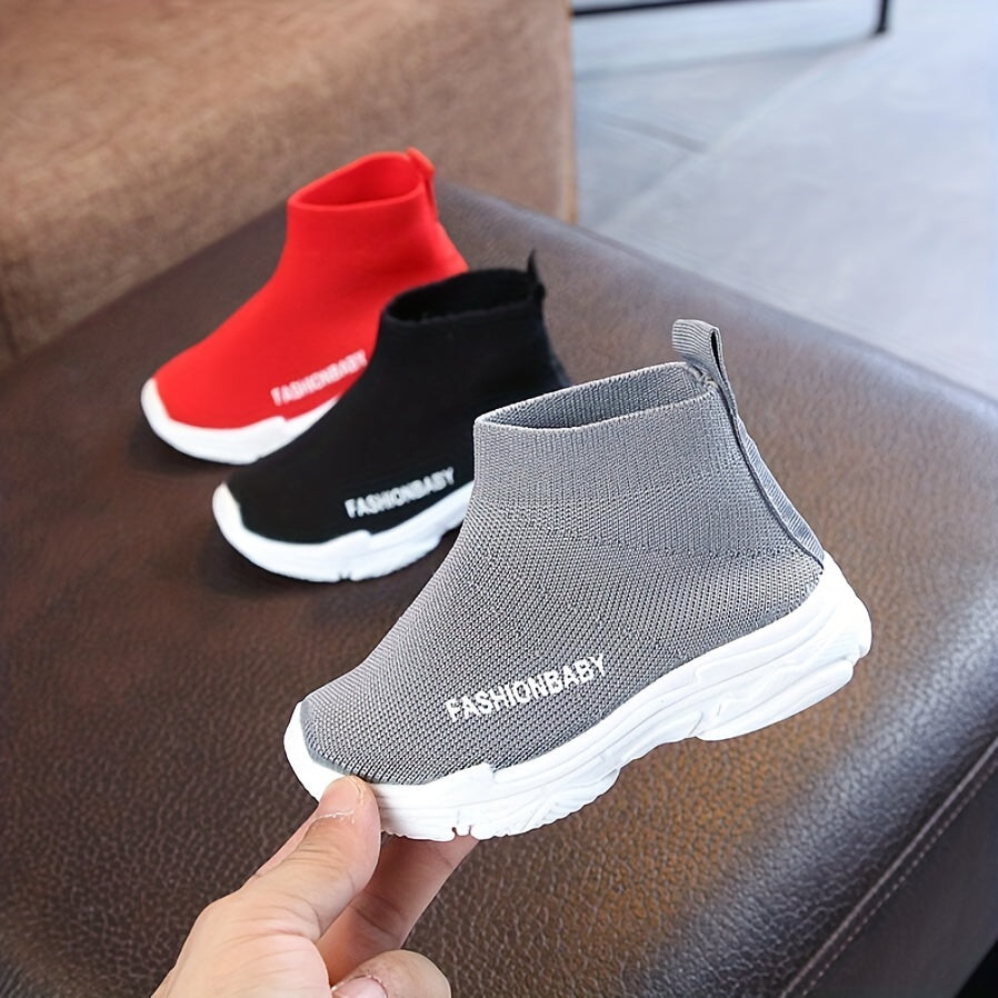 Girls Breathable Ankle Boots Non-Slip Platform Shoes for Spring and Autumn