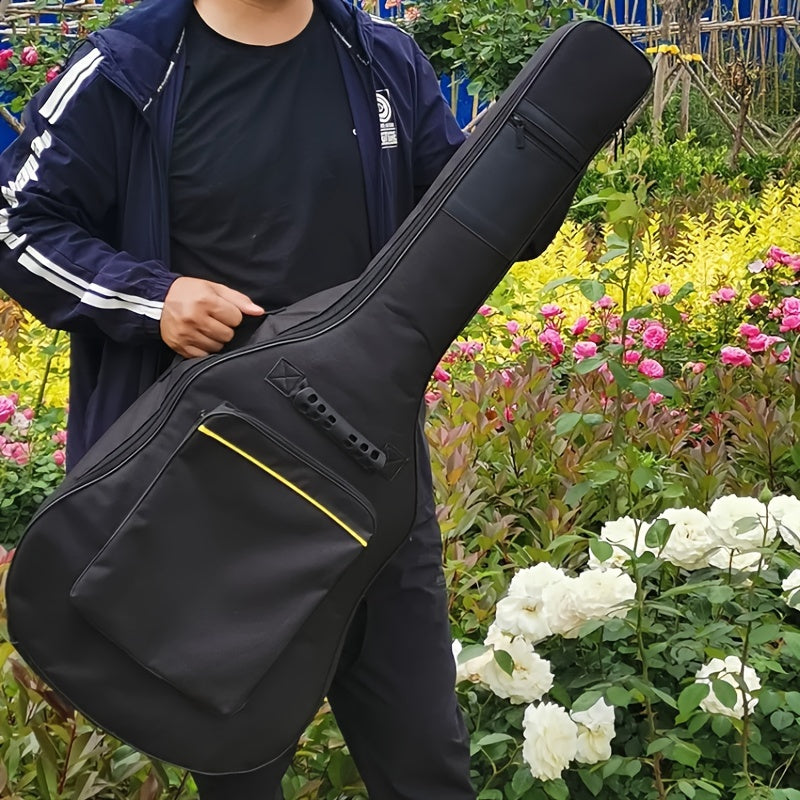Waterproof Oxford Cloth Acoustic Guitar Bag with Dual Shoulder Straps 39-41 Inch