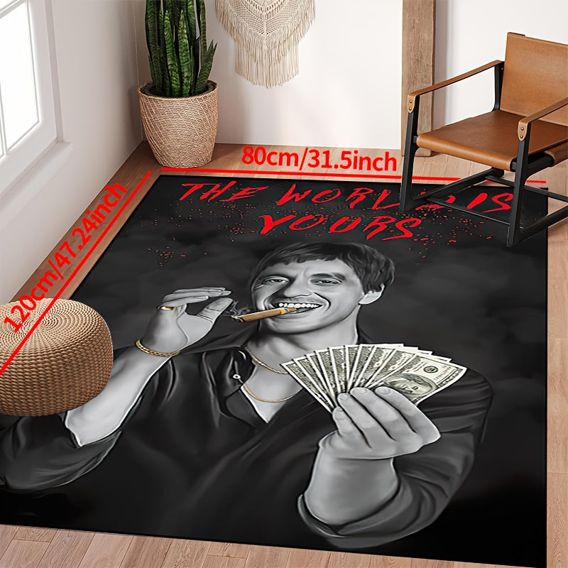 Mashina bilan yuviladigan polyester soha mato, qorong‘u kulrang, sirpanmaydigan, ichki pol mato